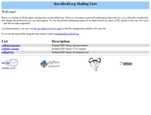 Tablet Screenshot of lists.librdf.org
